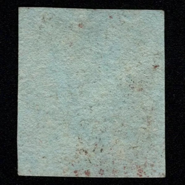 SG8 (BS73) 1d Red Imperf Plate 84 - TA - 4 Margin - Very fine - Blue 68 Bewdley
