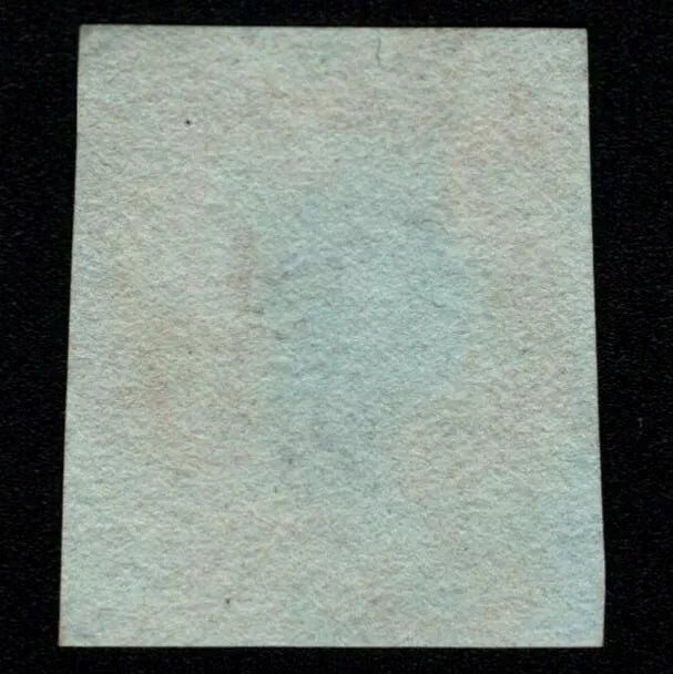 SG8 (BS70) 1d Red Imperf Plate 81 - BI - 4 Margin - Fine - Blue cancellation