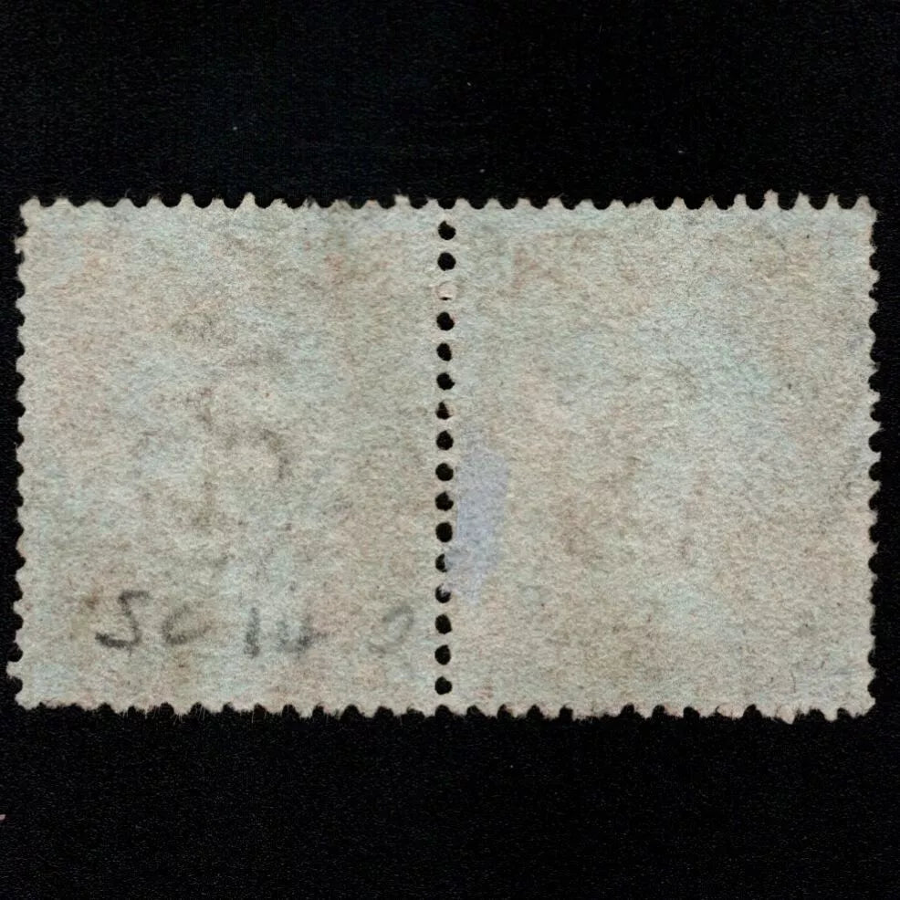 SG24/25 (C3) 1d Red Plate 2 - Pair FB-FC - Very fine - Scarce 181 Abergele