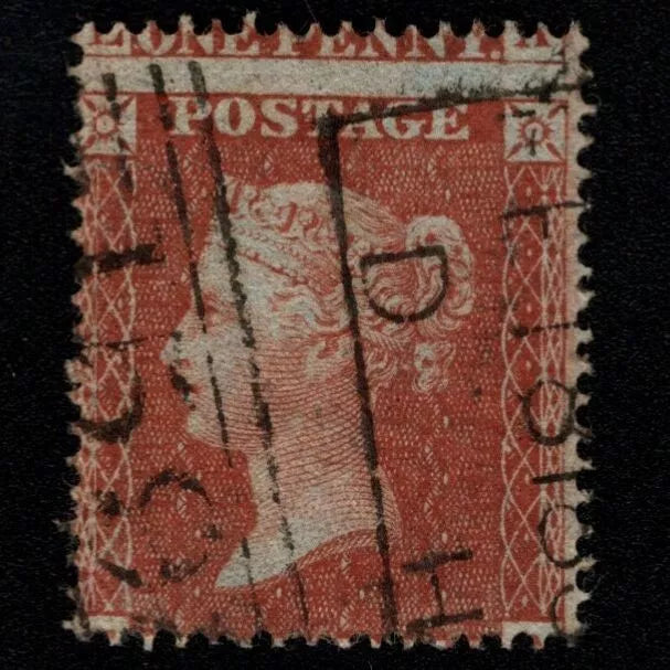 SG26 (C5) 1d Red Plate 11 - FA - Very fine - 159 Glasgow - Misperf Variety