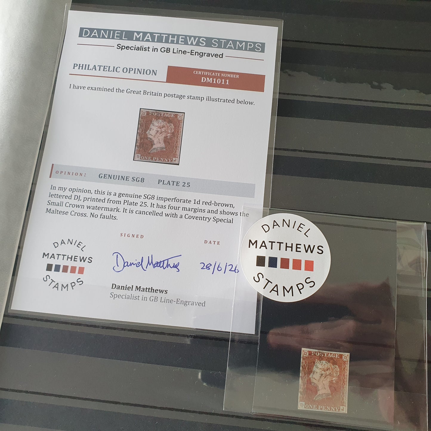Imperforate Penny Red Expertising