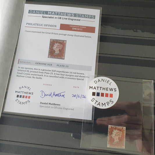 Imperforate Penny Red Expertising